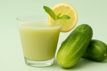 Gurken-Zitronen-Saft, der Sie begeistern wird